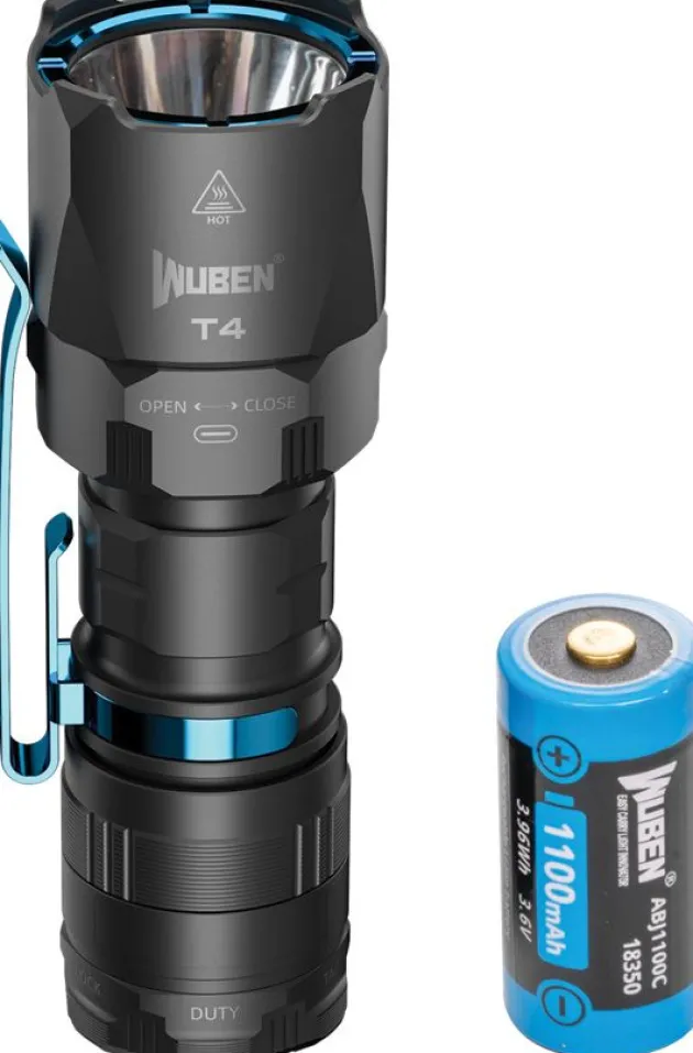 WBNT4BK - WUBEN T4 Tactical Flashlight Rechargeable 850Lm NOIR