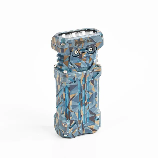 WBNX2BG - WUBEN X2 Torche EDC 2500lm 2000mAh USB-C Blue Geometric