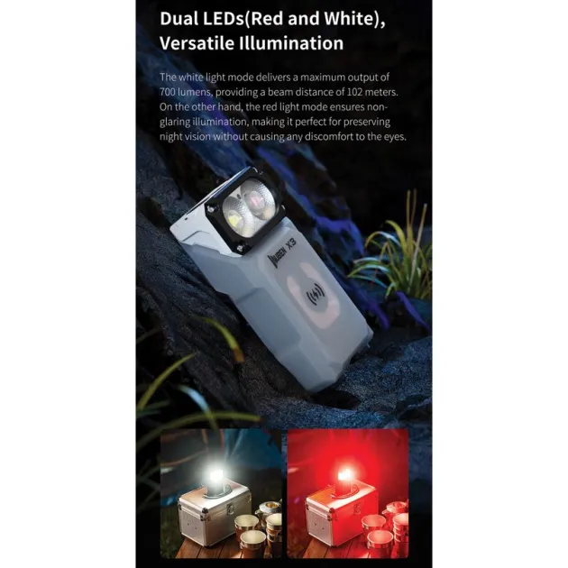 WBNX3BK - WUBEN X3 Owl Lampe Torche Rotative