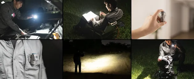 WBNX0G - WUBEN X0 Lampe Coudée d'EDC Lightok 1100lm Titane