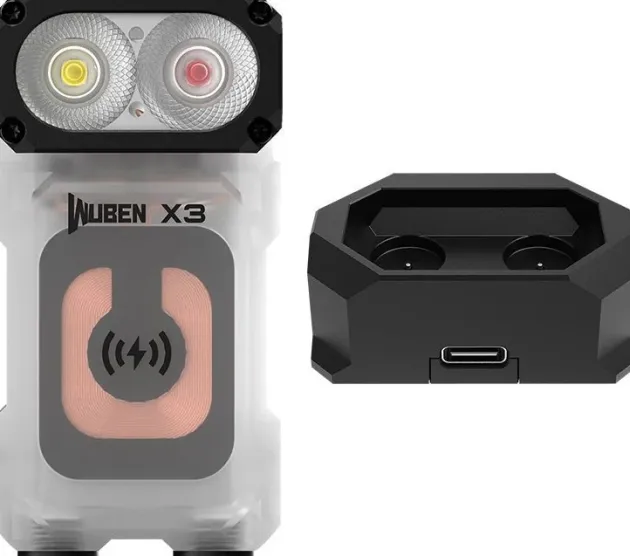 WBNX3W - WUBEN X3 Owl Lampe Torche Rotative BLANC