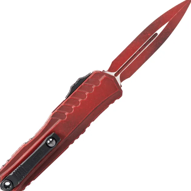 1242-1WCM - Microtech Cypher II D/E Weathered Crimson