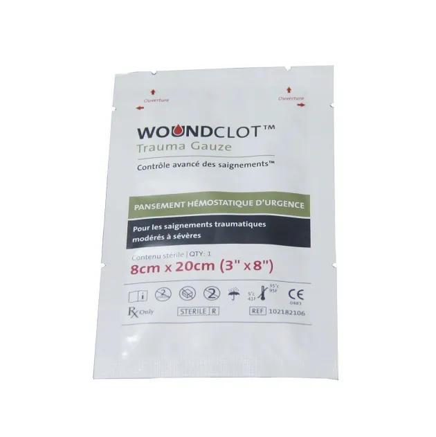 WC-T-38-CS - Pansement hémostatique 8x20 cm