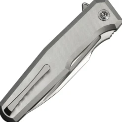WE25059-2 - We Knife Dressytak Satin M390 Gray Titanium GTK Design