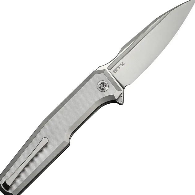 WE25059-2 - We Knife Dressytak Satin M390 Gray Titanium GTK Design