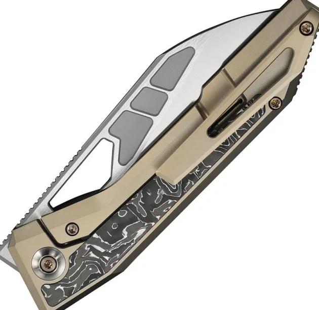 WE250174 - We Knife Inceptus Satin M390 Champagne Titanium