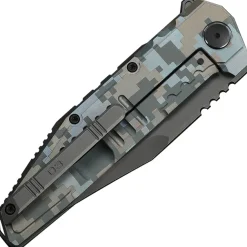 WE25079-3 - We Knife Temper Limited Pixel pattern titanium Gray stonewash M390