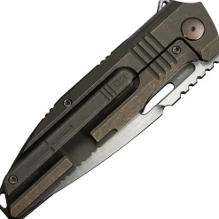 WE23059-2 - We Knife Tracks Flipper Bronze Titanium hand rubbed satin M390