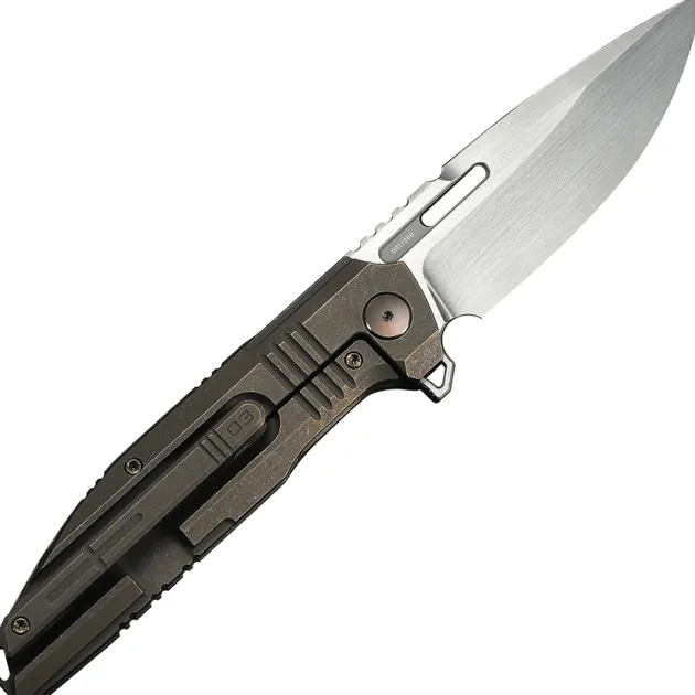WE23059-2 - We Knife Tracks Flipper Bronze Titanium hand rubbed satin M390