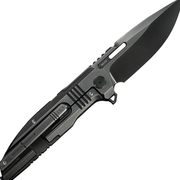 WE23059-1 - We Knife Tracks Flipper Polished Gray Titanium Polished Gray M390