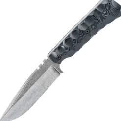 WILDSTEER - Skelet micarta noir Toxifié/Stonewash