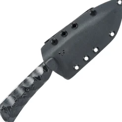 WILDSTEER - Skelet micarta noir Toxifié/Brossée