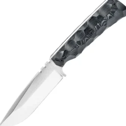 WILDSTEER - Skelet micarta noir Toxifié/Brossée