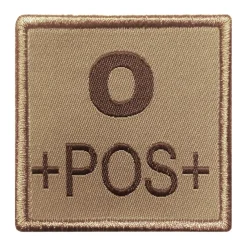01.2027XX - A10 EQUIPEMENT Sélection Patch Groupe Sanguin Brodé TAN