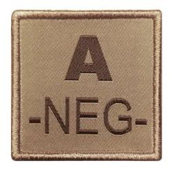 01.2027XX - A10 EQUIPEMENT Sélection Patch Groupe Sanguin Brodé TAN