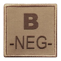 01.2027XX - A10 EQUIPEMENT Sélection Patch Groupe Sanguin Brodé TAN