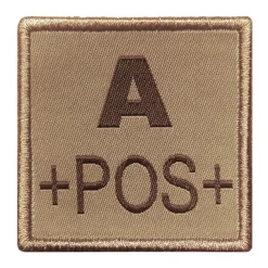01.2027XX - A10 EQUIPEMENT Sélection Patch Groupe Sanguin Brodé TAN
