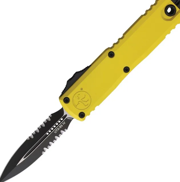12324-2YW - Microtech UTX-85 Gen IV D/E P/S Yellow
