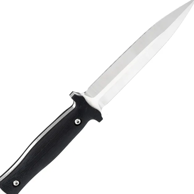 ZA-Pas Knives RH2 Dagger Satin Black G10