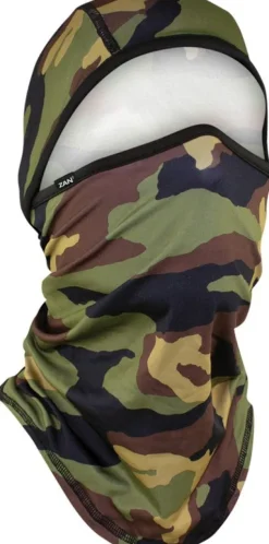 ZHWB4L118 - ZAN HEADGEAR Balaclava Convertible Woodland Camo
