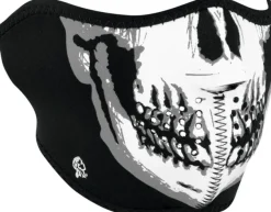 ZHWNFM002H - ZAN HEADGEAR Half Face Mask BW Skull