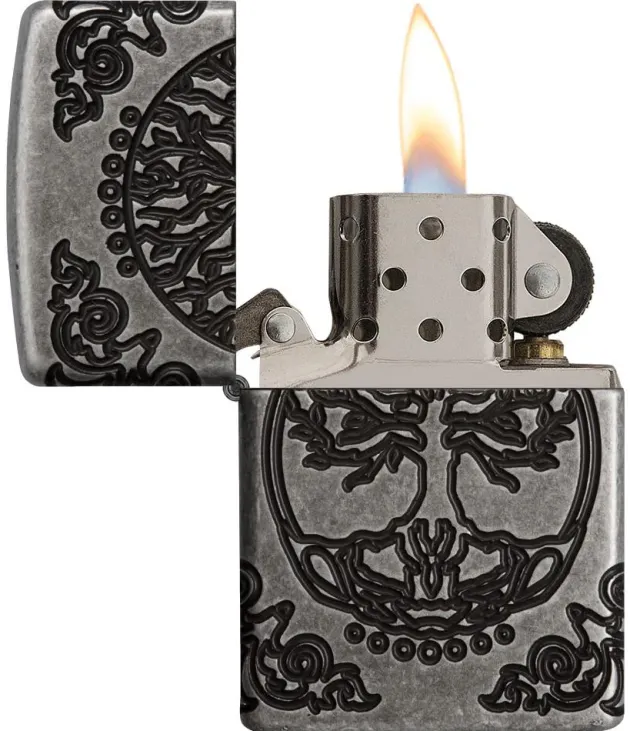 60004303 - ZIPPO Armor Gravé Tree Of Life Antique Silver