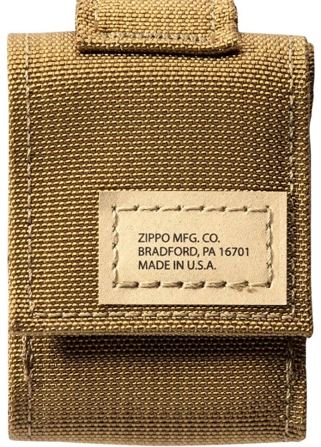 60005677 - ZIPPO Black Crackle & Pochette COYOTE Set Cadeau