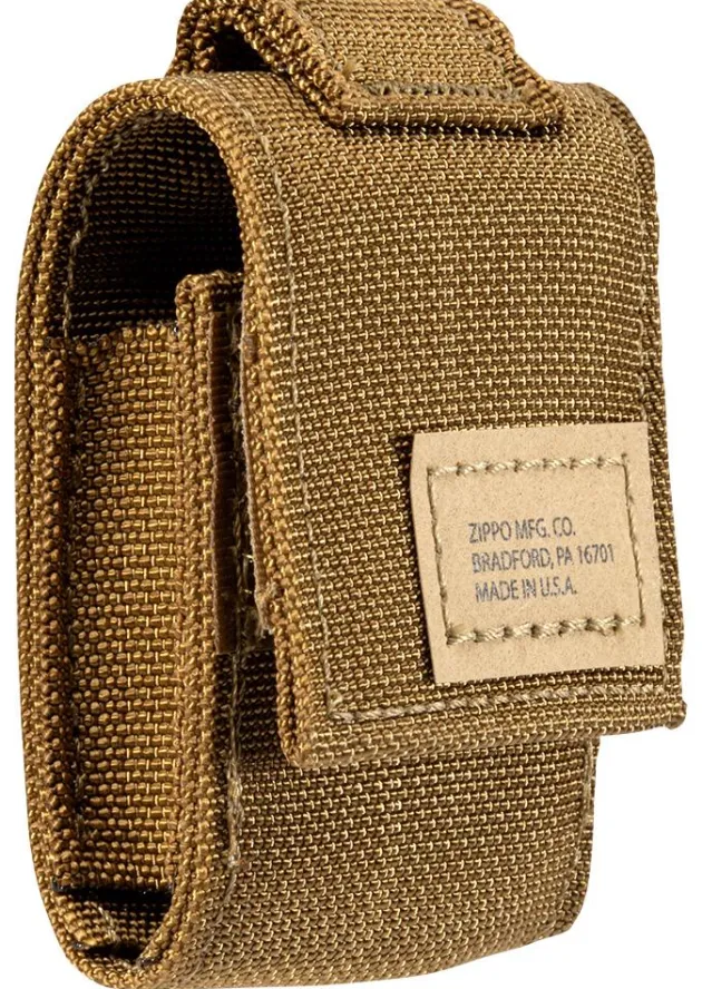 60005677 - ZIPPO Black Crackle & Pochette COYOTE Set Cadeau
