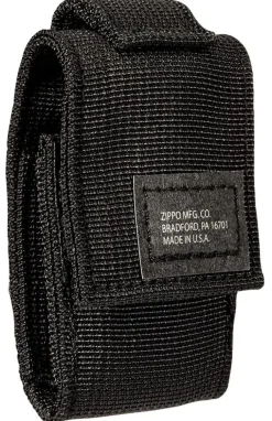 60005678 - ZIPPO Black Crackle & Pochette Noire Set Cadeau
