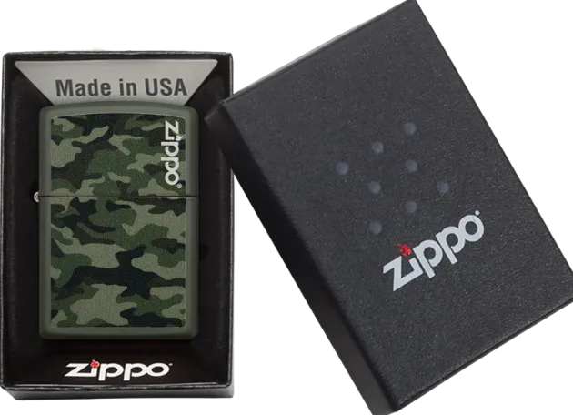 60004363 - ZIPPO 221 Camo and Zippo Design