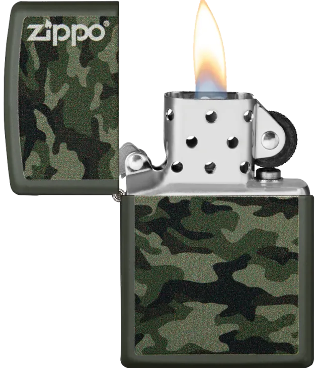 60004363 - ZIPPO 221 Camo and Zippo Design