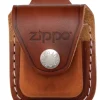 60001216 - ZIPPO Etui de Ceinture Cuir Marron w/ LOGO