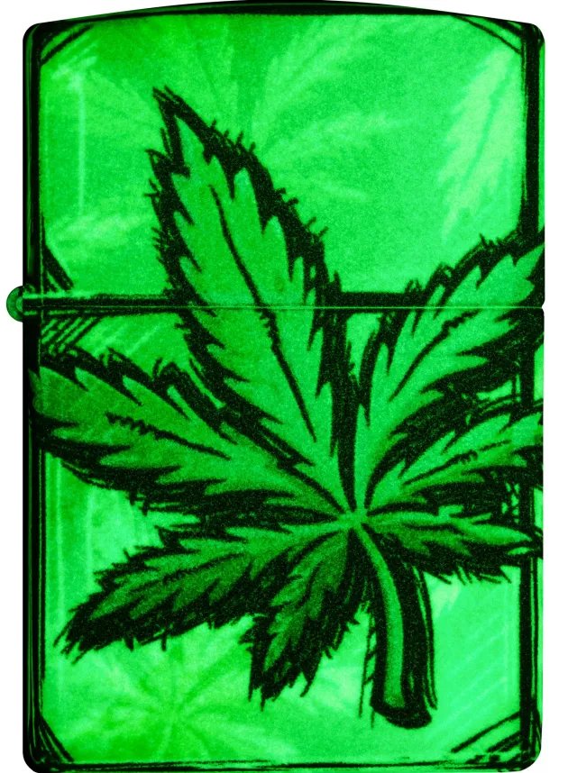 60007204 - ZIPPO Glowing Cannabis Design