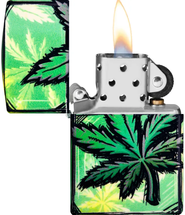 60007204 - ZIPPO Glowing Cannabis Design