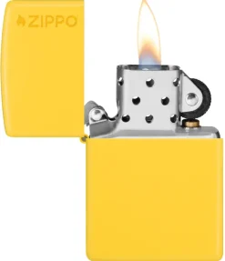 60007102 - ZIPPO Matte Jaune Sunflower with LOGO