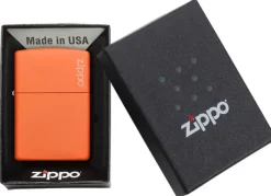 60001268 - ZIPPO Matte Orange with LOGO