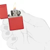 60001204 - ZIPPO Matte Rouge with LOGO