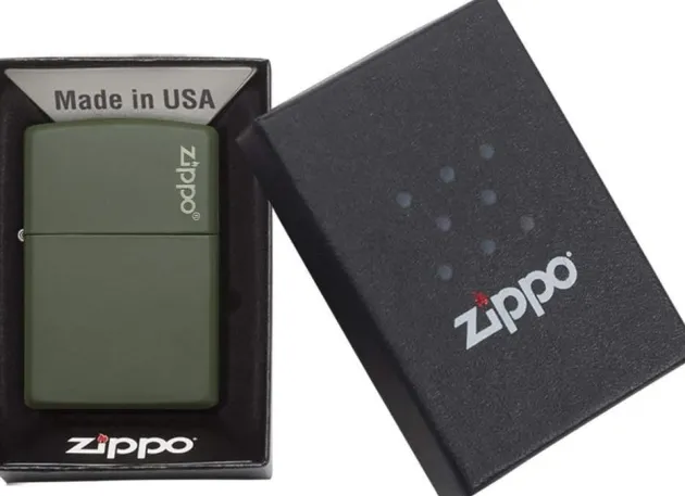 60001568 - ZIPPO Matte Vert Armée with LOGO