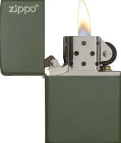 60001568 - ZIPPO Matte Vert Armée with LOGO