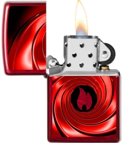 60005302 - ZIPPO Red Swirl Design