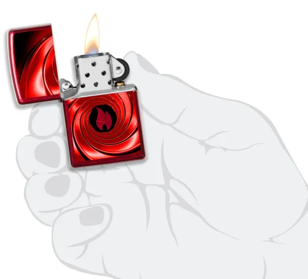60005302 - ZIPPO Red Swirl Design