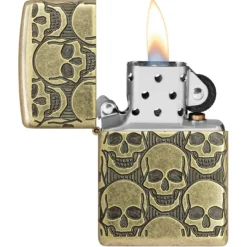 60007234 - ZIPPO Skull Armor Design