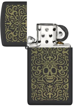 60006595 - ZIPPO SLIM Skull Design