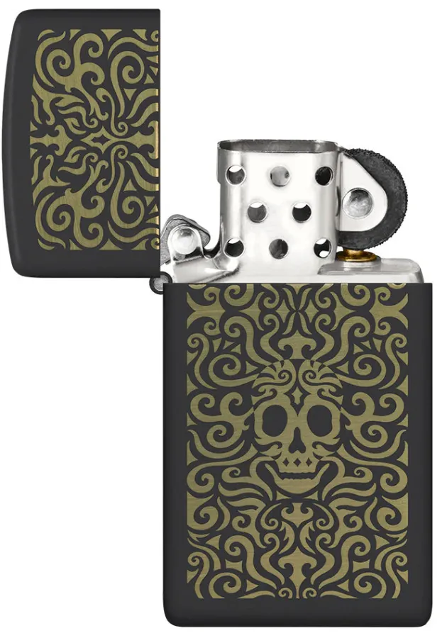 60006595 - ZIPPO SLIM Skull Design