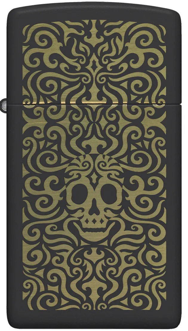 60006595 - ZIPPO SLIM Skull Design