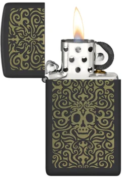60006595 - ZIPPO SLIM Skull Design