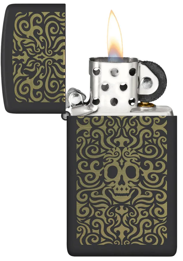 60006595 - ZIPPO SLIM Skull Design