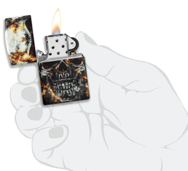 60006136 - ZIPPO Smokey Skulls Design