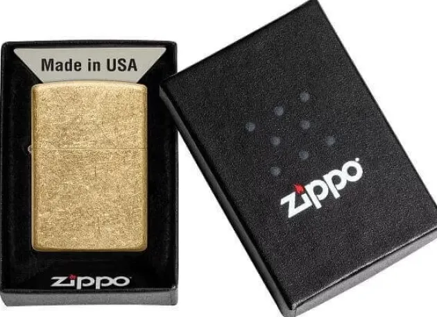 60005764 - ZIPPO Tumbled Brass Regular