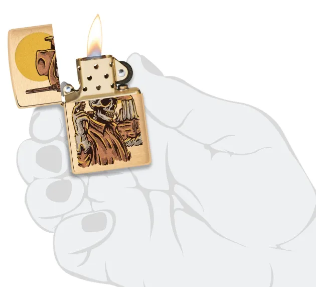 60006579 - ZIPPO Wild West Skeleton Design